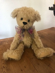 Oso de peluche Gail Griffiths Bear Bottom Heirloom Mohair 13" hecho en Nueva Escocia - Imagen 1 de 6