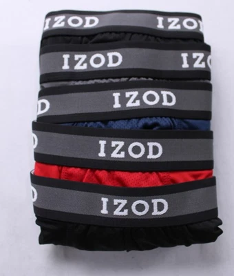 IZOD Men's Stretch Performance Boxer Briefs W/ Fly 5 Pack NN7 Multi Medium NWT - Image 1 of 4