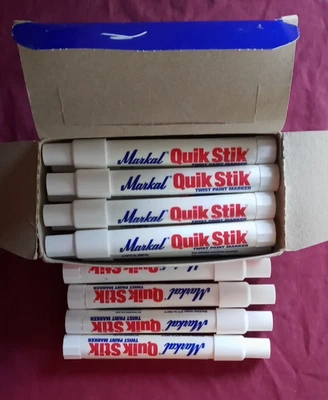 Paint Marker Markal 61051 Quik Stik Twist Long-Lasting Solid, White (Pack of 16) Foto 1 de 4