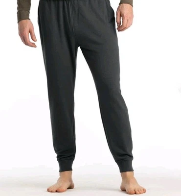 Jogger de lã leve de bambu masculino FREE FLY | Areia preta | GG - Imagem 1 de 4