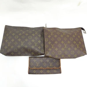 Louis Vuitton Clutch Pouch 3 set Brown Monogram 2508062 - Imagen 1 de 11