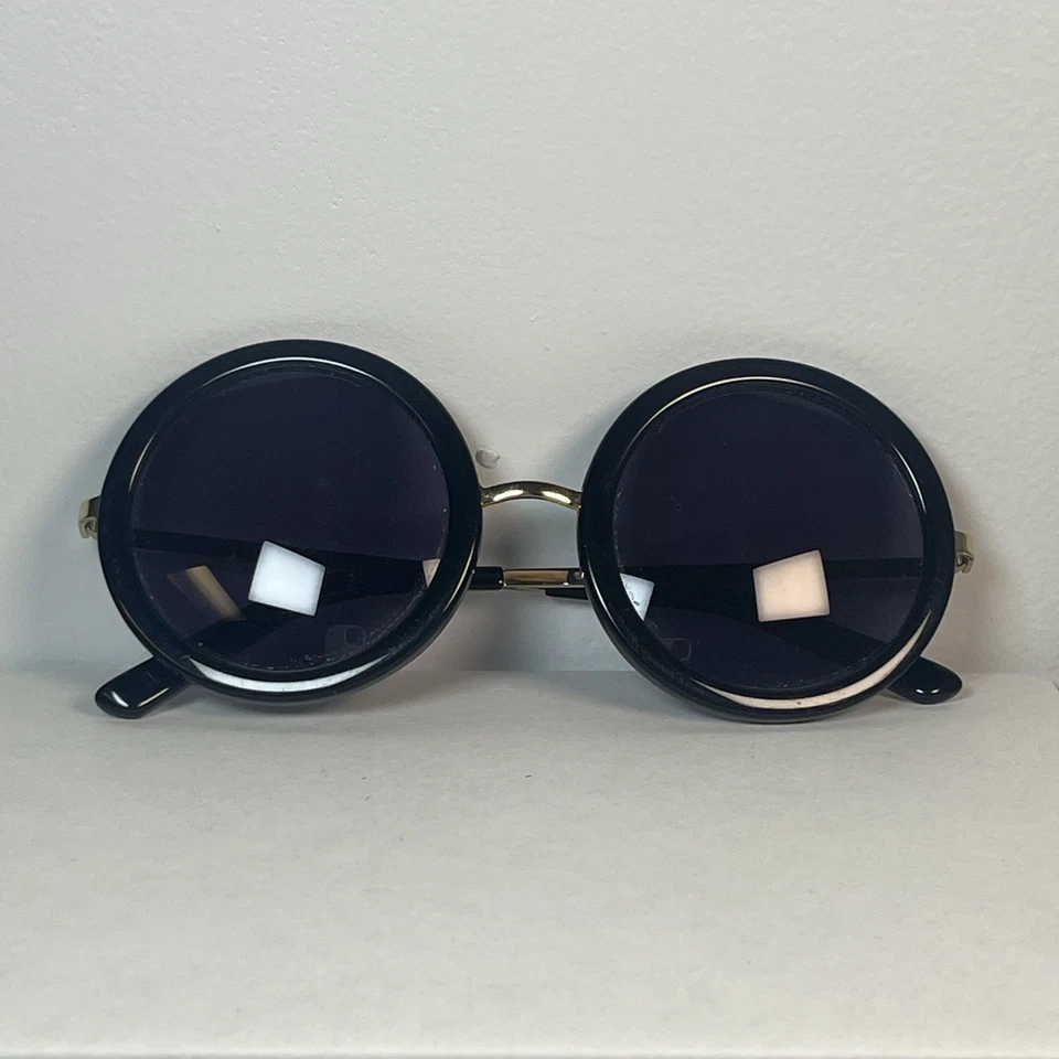 Gafas de sol Paul Frank 143010L marco redondo Steampunk plástico negro dorado 50-23-140 Foto 1 de 4