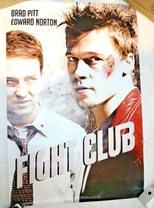 Fight Club 1999 Movie Poster 18x12" Room Decor Canvas Poster Pitt & Norton - Picture 1 of 5