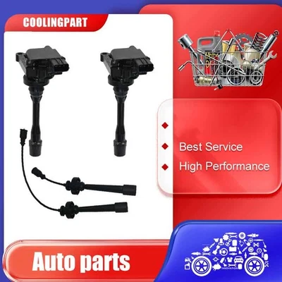 Ignition Coil Pack & Lead Kit For Mitsubishi Pajero IO QA 1.8L 2.0L 4G94 1999-03 - image 1 of 4