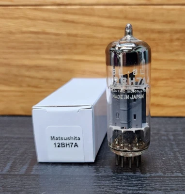 1- Tubo de vácuo Mitsushita 12BH7A testado forte - Imagem 1 de 4