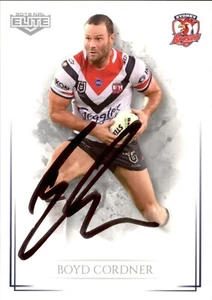 Signed 2019 Sydney Roosters NRL Premiers TLA Elite Card - Boyd Cordner - Picture 1 of 3