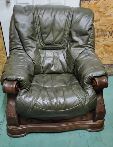 Pavese Italian Leather Chairs (set of 2) Cover