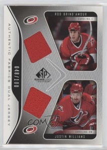 2006 SP Game Used Edition Authentic Fabrics Dual Rod Brind'Amour Justin Williams
