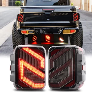 Newest Pair LED Tail Lights Reverse Brake Lamps For Jeep Gladiator JT 2020-2023 - Picture 1 of 11
