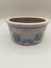 Rowe Pottery Works Salt Glaze Crock Bowl Limited Edition Historical American