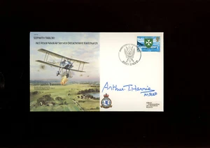 1981 Sopwaith Tabloid cover signed by Marshal of RAF Sir Arthur T.Harris MRAF. - Imagen 1 de 2