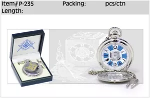 Reloj de bolsillo masónico - Imagen 1 de 3