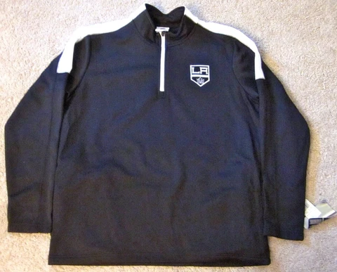 LOS ANGELES KINGS NHL MEN'S PULLOVER WARM UP JACKET SMALL OR LARGE NEW W/TAGS Cover