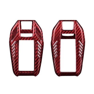 Carbon Fiber Car Key Fob Case Cover For BMW 5 7 I8 G12 G30 X3 X4 X5 730Li 740i - Image 1 of 4