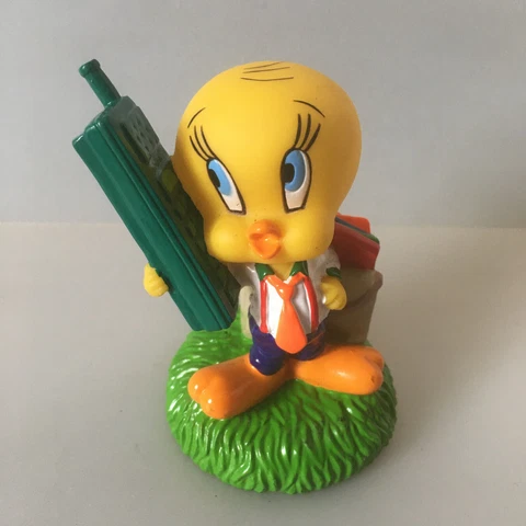 Tweety Titi Manager Phone Warner Bros Bugs Bunny Figure Toy Bip Holland 1998 PVC Cover