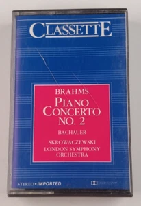 Brahms Piano Concerto No 2 Bachauer Skrowaczewski (Cassette) TESTED - Picture 1 of 5