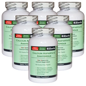 EZorb Calcium (6 Powder) Absorbs 92%, Bone Spurs Osteoporosis Arthritis Save 12% - Picture 1 of 13