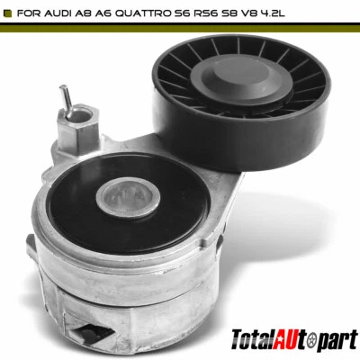 Belt Tensioner Pulley Assy for Audi A6 A8 Quattro S6 S8 RS6 2000-2004 077903133E - Image 1 of 4