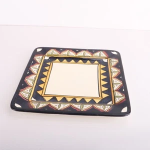 TABLETOPS UNLIMITED GALLERY Square Dinner Plates MEDITERRANEAN 10-3/4" - Picture 1 of 8