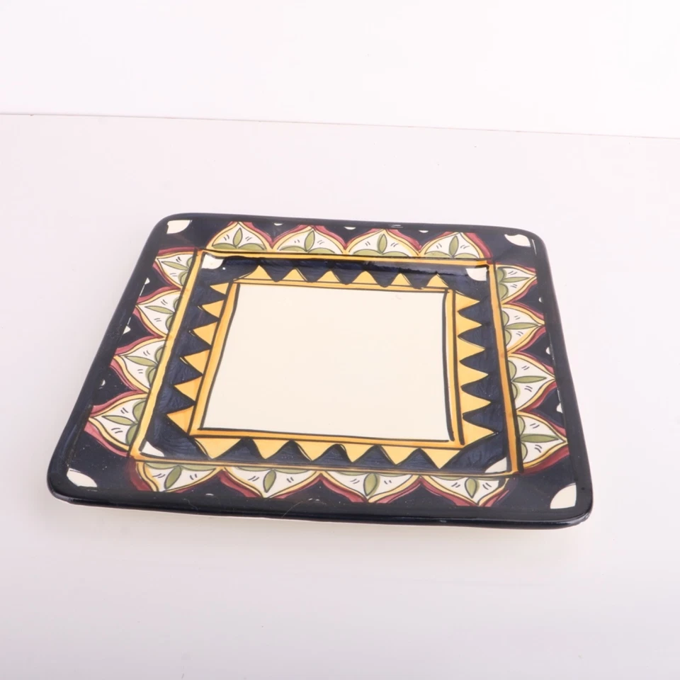 TABLETOPS UNLIMITED GALLERY Square Dinner Plates MEDITERRANEAN 10-3/4" - Image 1 of 4