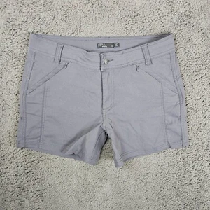 Prana Women’s Hallena Shorts Gray Size 12 Hiking Outdoor - Picture 1 of 11