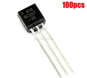 100Pcs 45V 0.5A BC337 Transistor BC337-25 mu - Picture 1 of 2