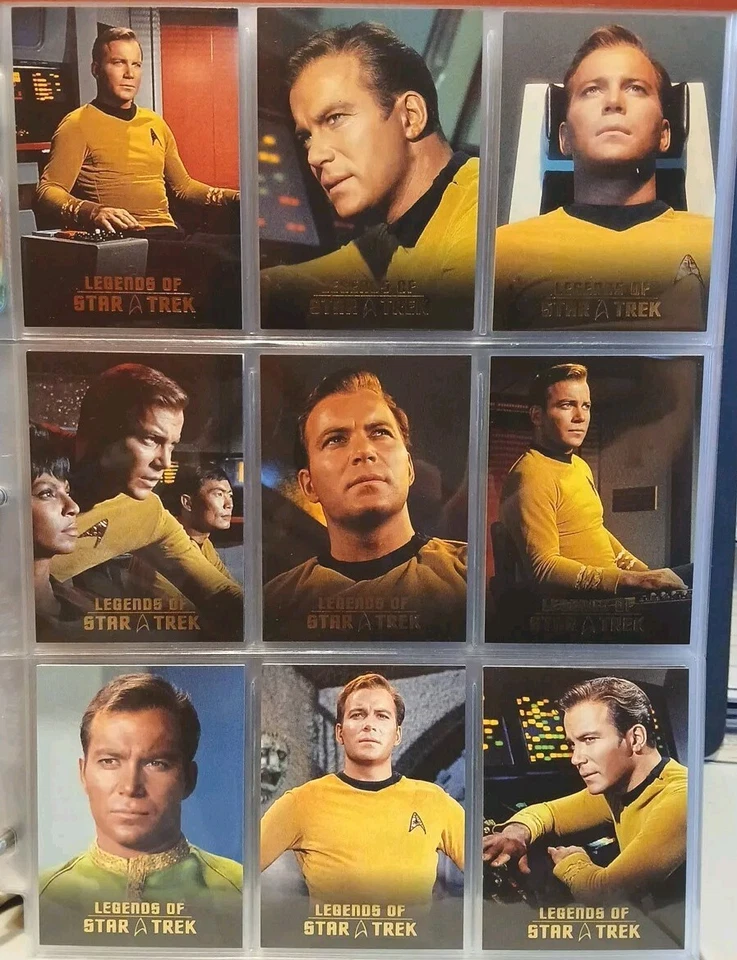 Star Trek Legends of Star Trek Captain Kirk/Spock Matching #'d 2-Set Lot (18) NM - Image 1 of 4
