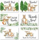 24 Woodland Thank You Cards With Envelopes, Kids or Baby Shower Thank You...
