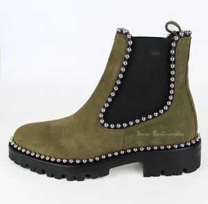 NEW ALEXANDER WANG Stud Ankle Boots Shoes, EUR 35.5, Sage Green, MSRP$795 - Picture 1 of 16