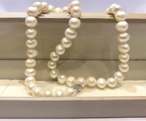 pearls18" (45cm) New Real Authentic Beautiful Pearl Necklace Gift Box Included - Picture 1 of 4