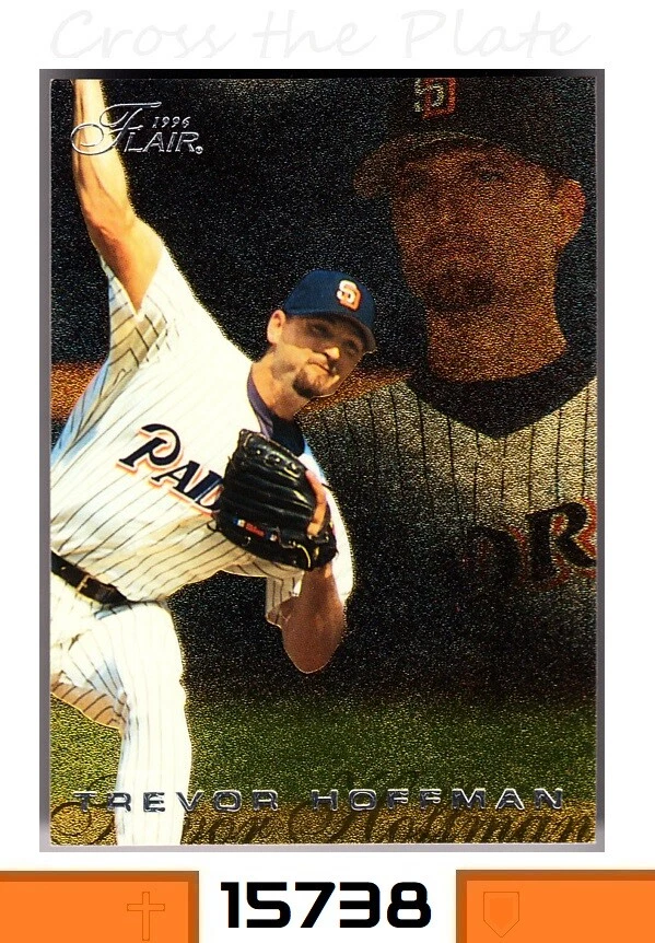 1-1996 FLAIR GOLD PARALLEL TREVOR HOFFMAN PADRES SP CARD#377 - Image 1 of 1