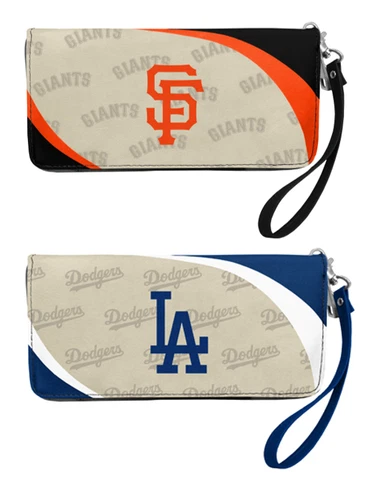 MLB Curve Zip Organizer Ladie's Wallet Wristlet by Little Earth Littlearth Cover