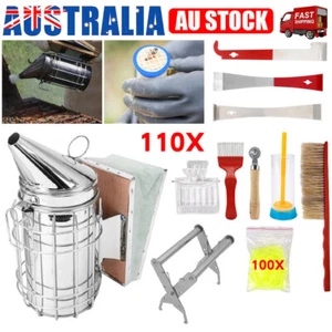 Beekeeping Equipment Tool Bee Smoker Brush Fork Hive Tool Bee Catcher Beehive AU - Picture 1 of 14