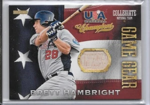 2013 Brett Hambright Rookie Bat Relic Baseball Card #7 Philadelphia Phillies - Imagen 1 de 2