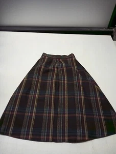 Vintage Int. Ladies Garment Workers Union Kilt A-Line Plaid Skirt, Size 7-8 - Picture 1 of 5