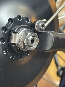 Brompton Electric E-Bike Folding Bike Front Wheel Motor Titanium Wheel 2 Nuts F - Picture 1 of 5