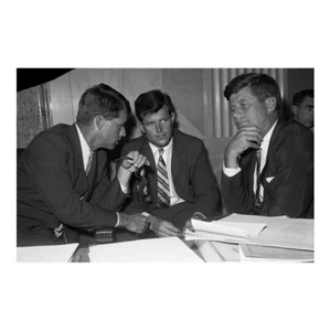 John F Kennedy Portrait Poster Print Wall Decor 36x24 Living Room - Picture 1 of 6
