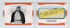 Freddie Lindstrom 2018 NT National Treasures Cuts 1/5 Signatures Booklet Auto Sp