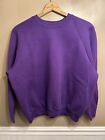 Vtg 90s Fruit Of The Loom Sweatshirt Crewneck Blank Mens Size XL Purple