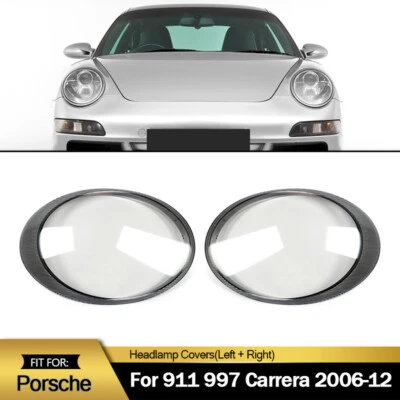Headlamp Headlight Lens Cover Shell Cover For Porsche 997 911 Carrera 2006-2012 - Imagem 1 de 4