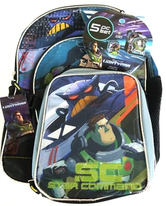 Kids Toy Story 5 Piece Backpack Disney Pixar Buzz Light Year Bookbag w/Lunch Bag - Picture 1 of 7