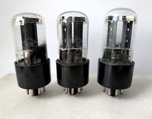 3x 6N8S = 6SN7, 1578, ECC32 Doppeltriode GETESTET Röhre FOTON Sowjetisch 50er Jahre NEU - Bild 1 von 5
