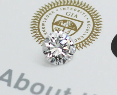 GIA Certified 0.34ct J/VS2 Laser Inscribed Round Brilliant Cut Loose Diamond - Image 1 of 4