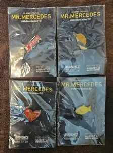 Assorted Mr. Mercedes FIRE TRUCK Heart Fish PIN Set Of 4 Comic Con SDCC 2017 - Picture 1 of 2