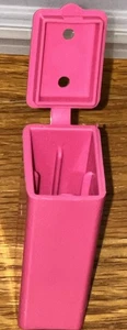 Tupperware Toothbrush Covers/Protectors/Holders for Travel Rose Pink New - Picture 1 of 6