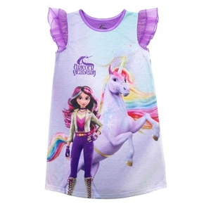Unicorn Academy Girls' Nightgown, Soft & Cute Pajamas for Kids - Picture 1 of 1