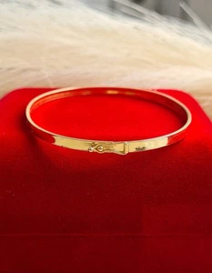 Authentic 18k Gold Bracelet 3 mm - Picture 1 of 6
