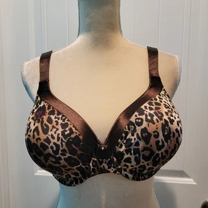 Vanity Fair Women Full Coverage  Bra 36D Leopard print Animal - Picture 1 of 8