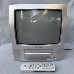 Toshiba MV13P3 13" CRT TV VCR Combo Retro Gaming + REMOTE, Video Tested Works! - Picture 1 of 20
