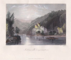 Castle Krempelstein Esternberg Austria Austria steel engraving engraving engraving - Picture 1 of 1